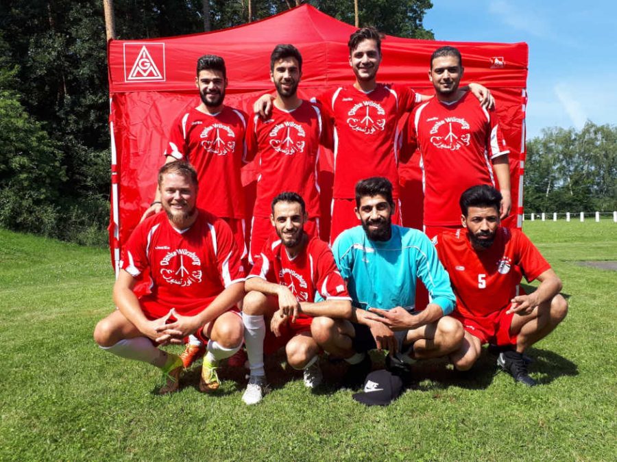 Siegerteam des FC Sham beim Respekt-Turnier der IG Metall Würzburg