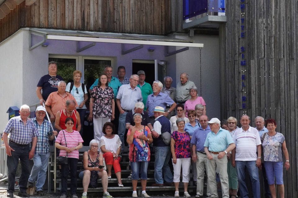 Gruppenbild der Kitzinger IG Metall Senioren Kitzingen in der Rhön